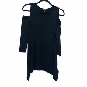 Nine West black cold shoulder long sleeve size s